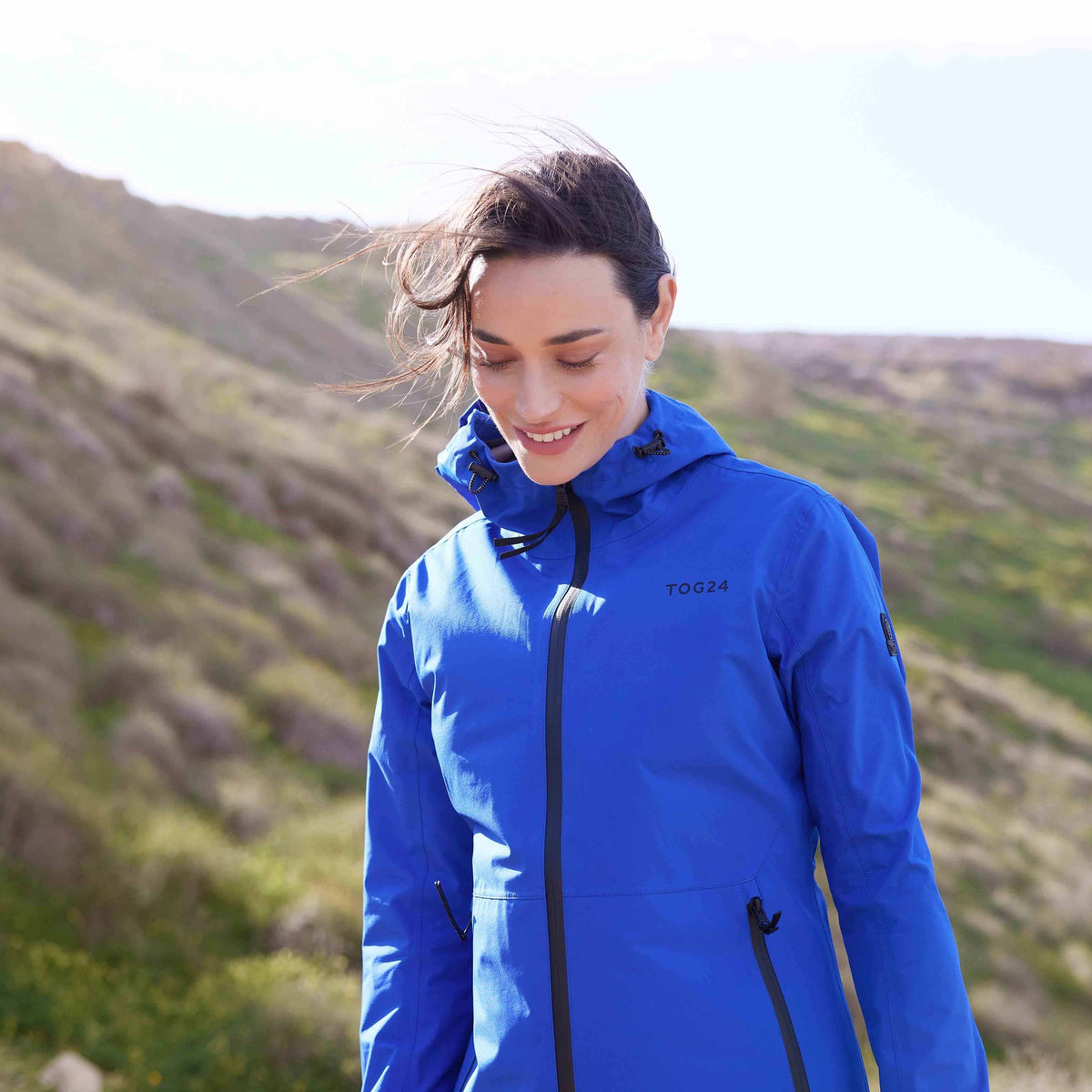 Glyder Womens Performance Waterproof Jacket - Ultra-Marine Blue - Image 6