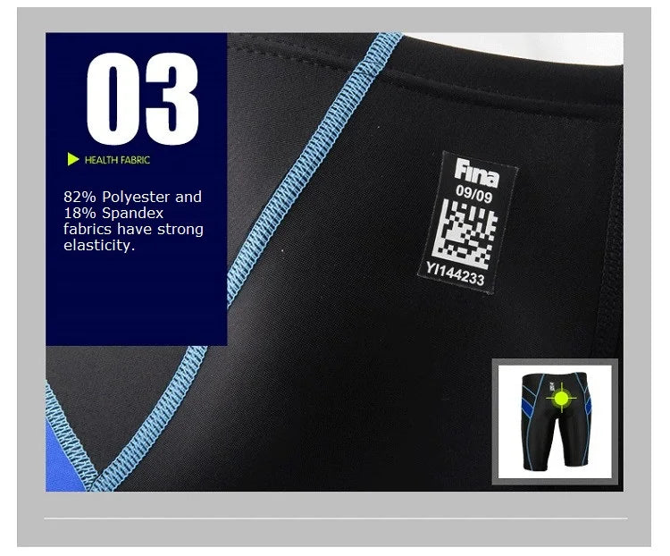 Yingfa FINA Approved Chlorine-Resistant Racing Swim Jammers - Image 5