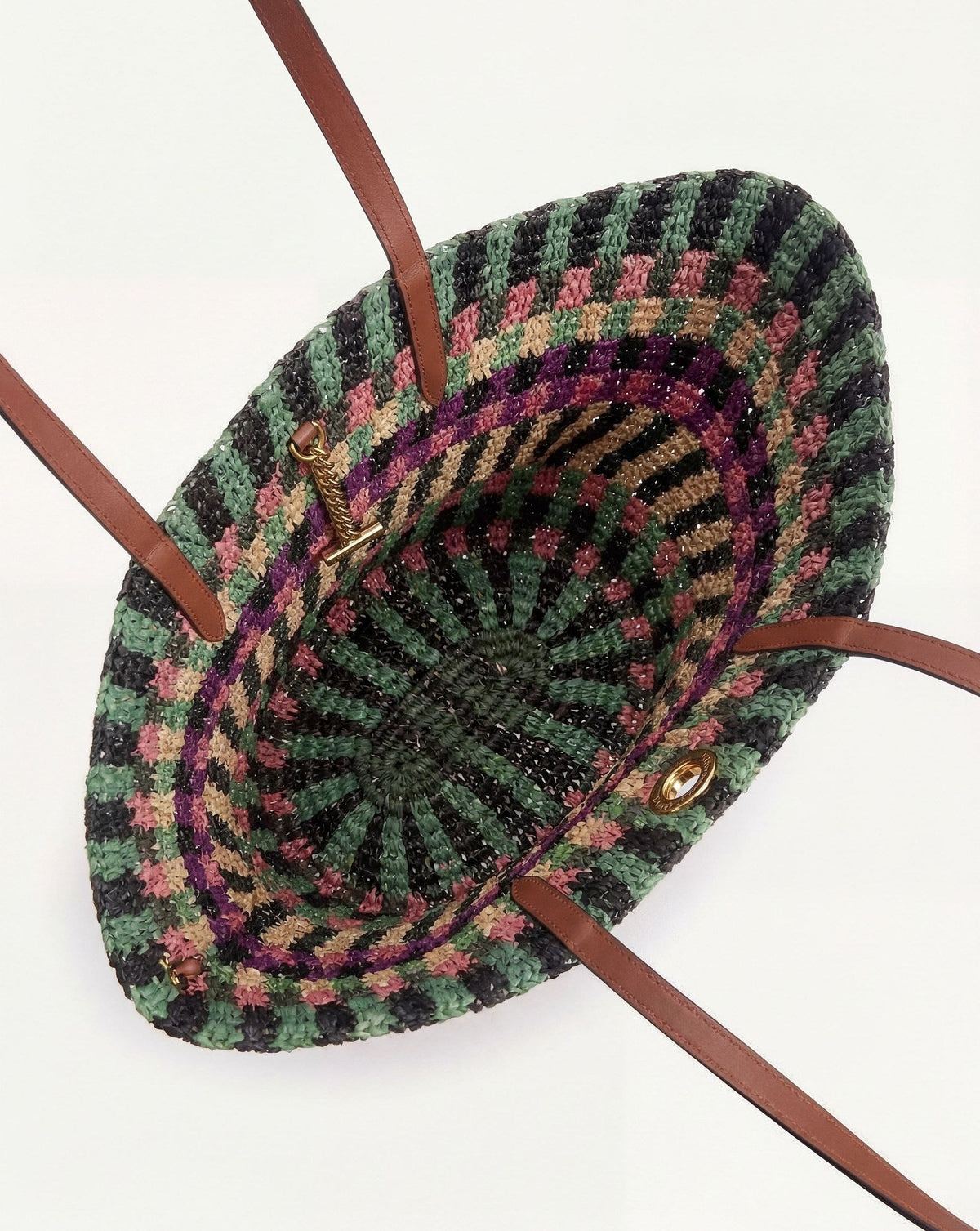 Raffia Anchor Basket Tote - Image 3