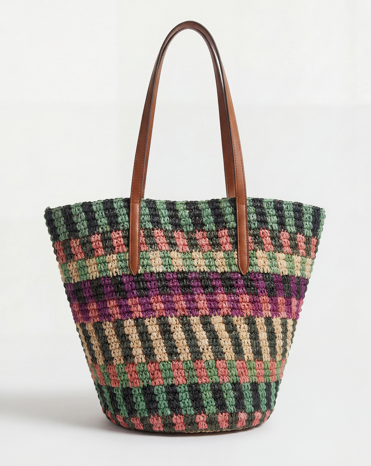 Raffia Anchor Basket Tote - Image 5