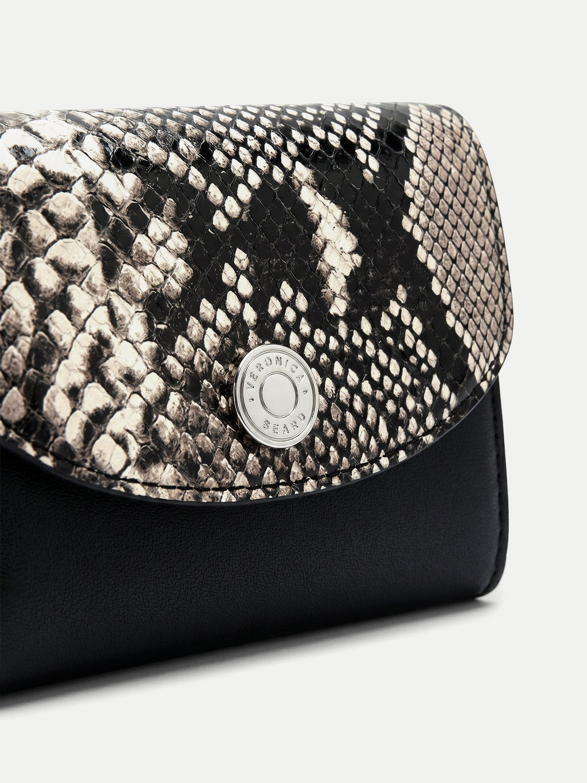 Snake-Embossed Flap Card Holder - Image 2