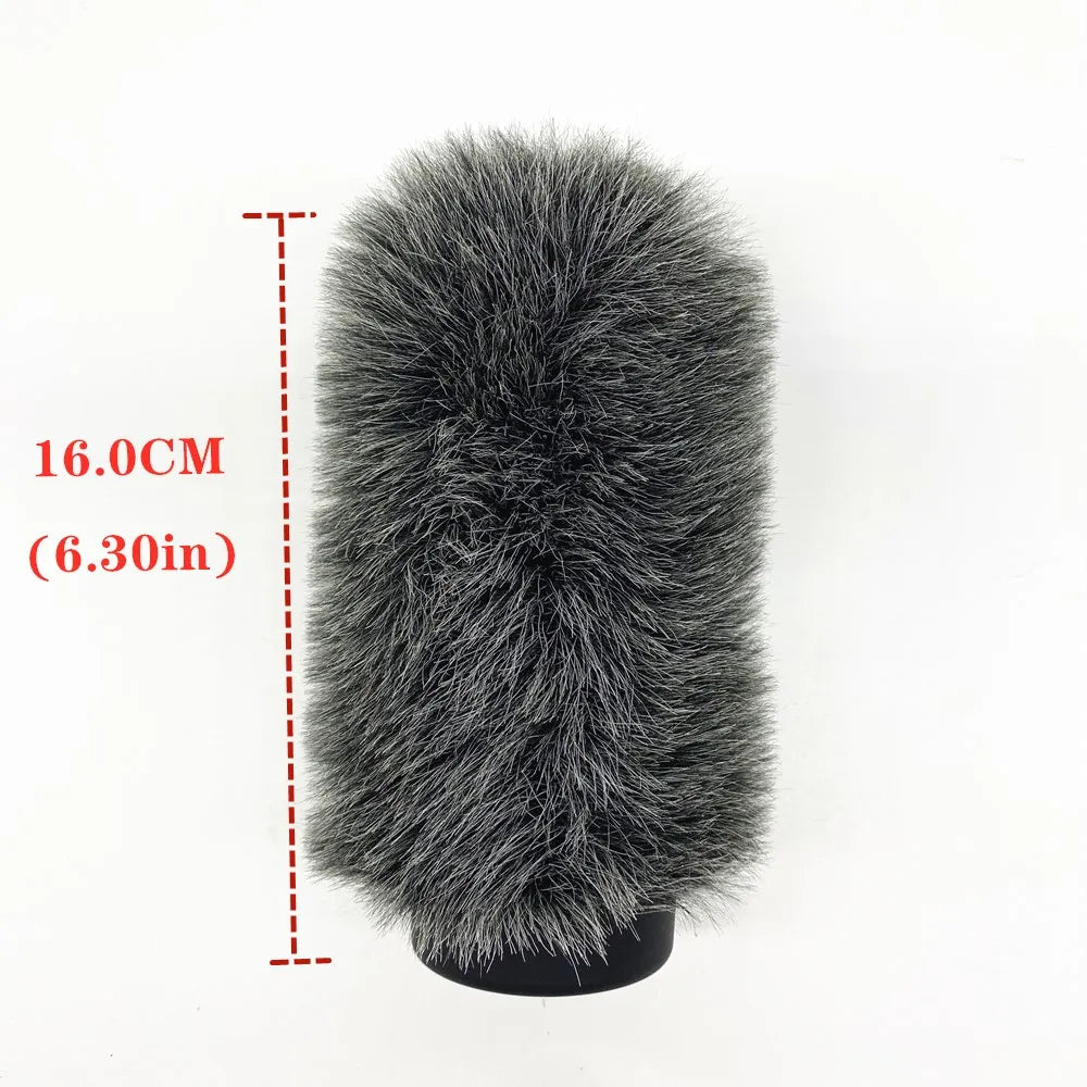 Dead Cat Slip-on Furry Windshield Cover - Grey 16.0CM