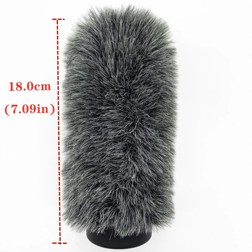 Dead Cat Slip-on Furry Windshield Cover - Grey 18.0CM