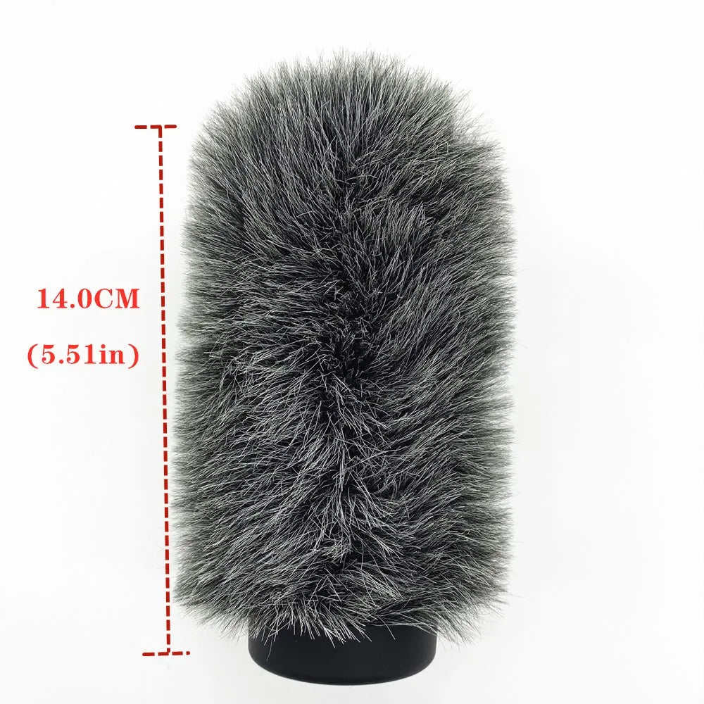 Dead Cat Slip-on Furry Windshield Cover - Grey 14.0CM