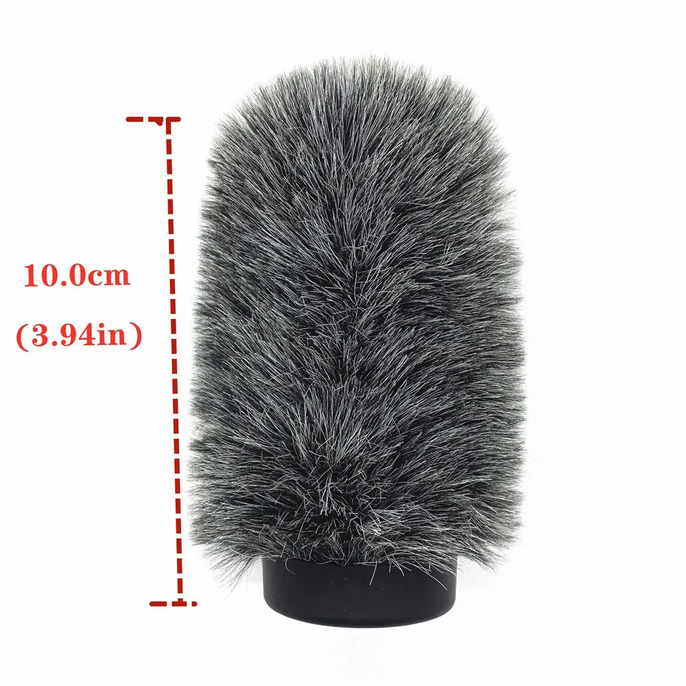 Dead Cat Slip-on Furry Windshield Cover - Grey10.0CM