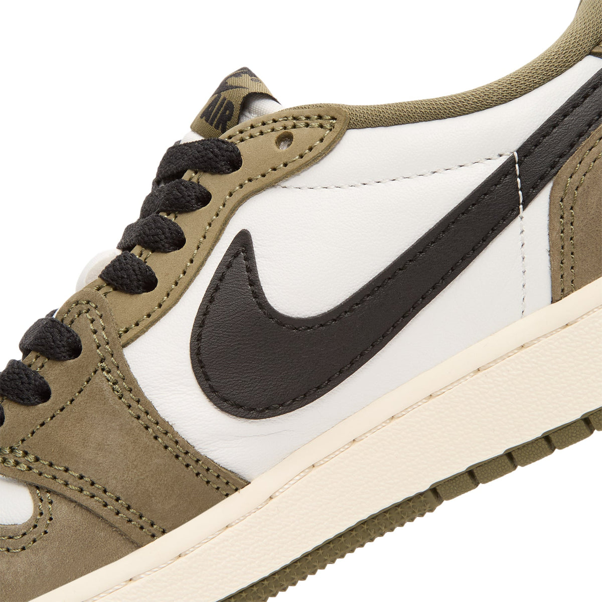 Air Jordan 1 Retro Low (Medium Olive/Black-Summit White-Sail) - Image 8
