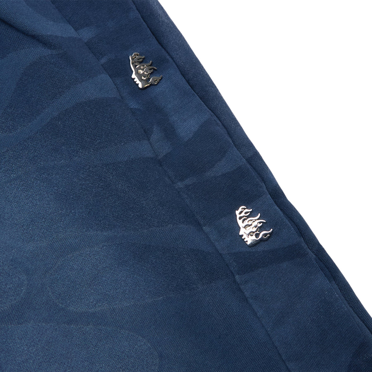 Hellstar Snap Sweatpants with Flame (Black) - Image 4