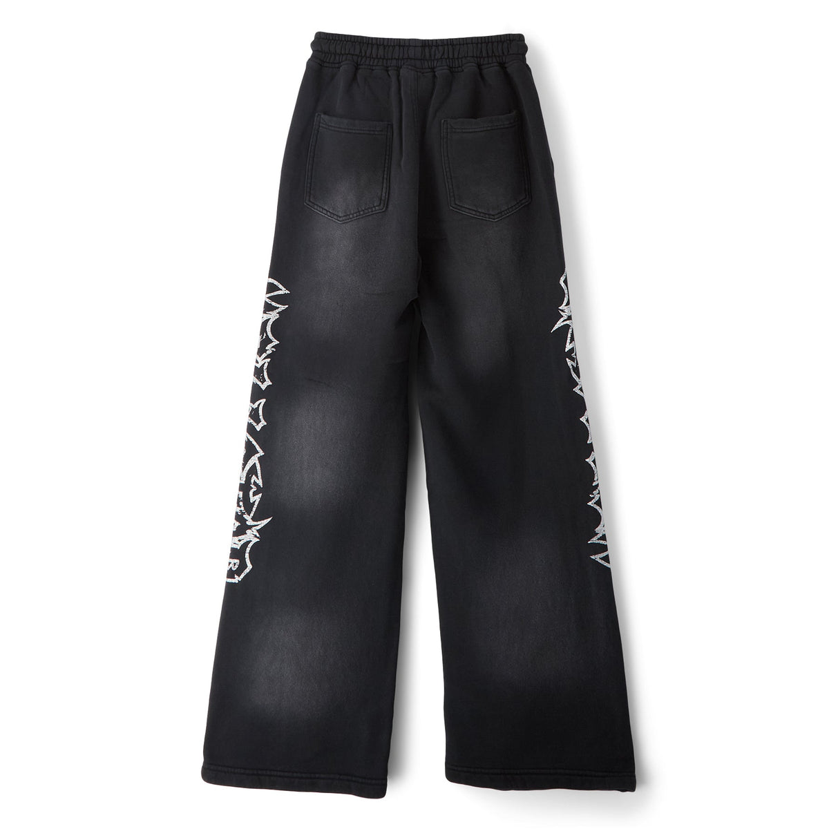 Hellstar Stars Shine Graffiti Sweatpants (Black) - Image 2