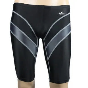 Yingfa FINA Approved Chlorine-Resistant Racing Swim Jammers - blackgray
