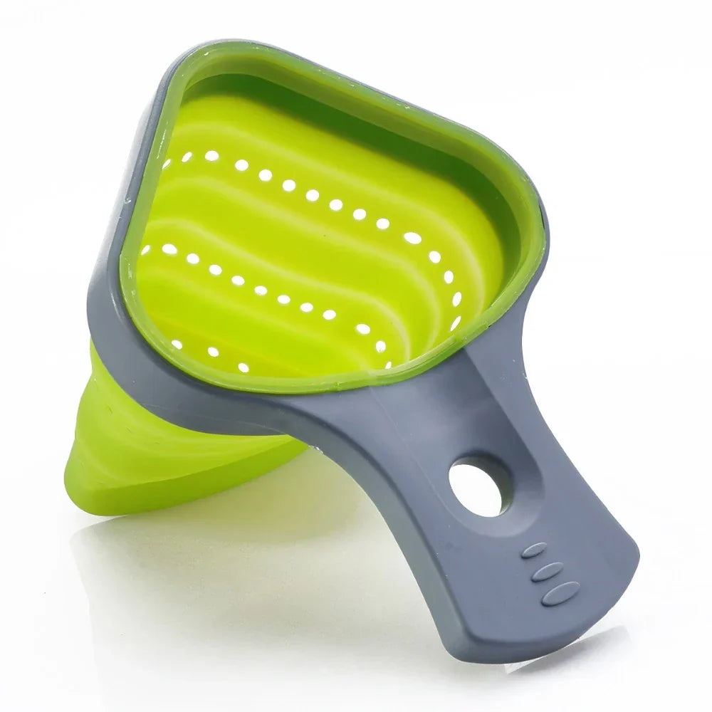 Foldable Silicone Pasta Colander Strainer - Image 4