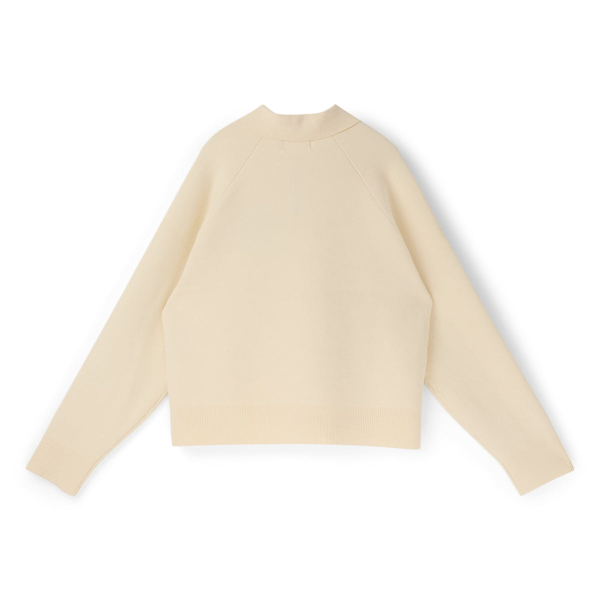 Honor The Gift Knitted Zip LS Polo (Bone) - Image 2