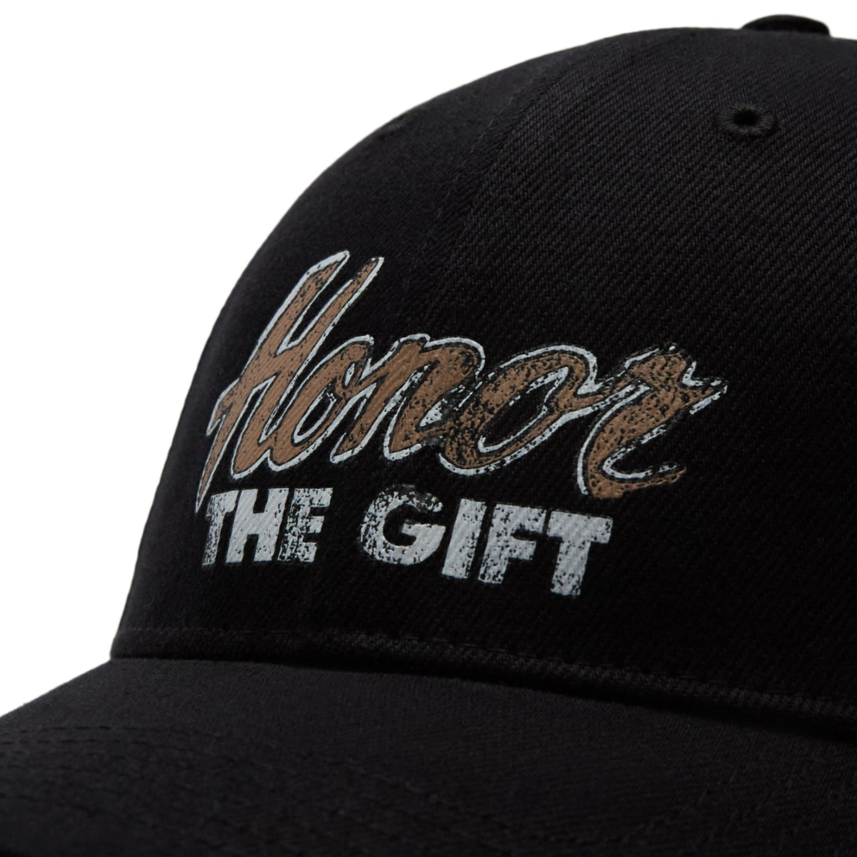 Honor The Gift Heart & Pride Hat (Black) - Image 6