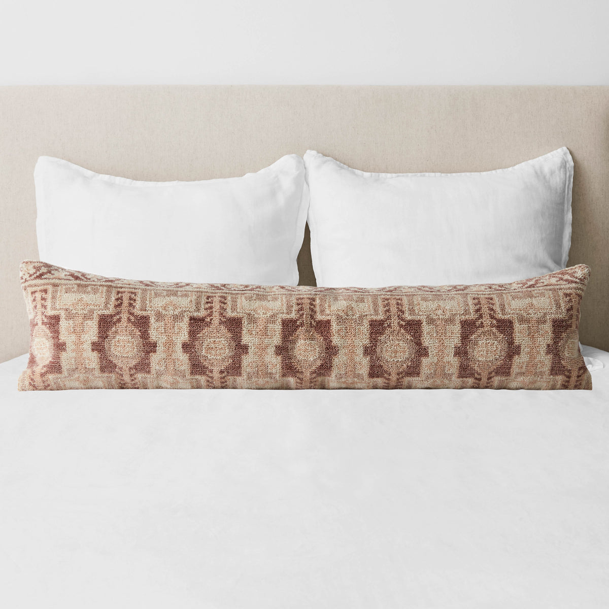 Hana Hand-Knotted Lumbar Pillow - Mulberry