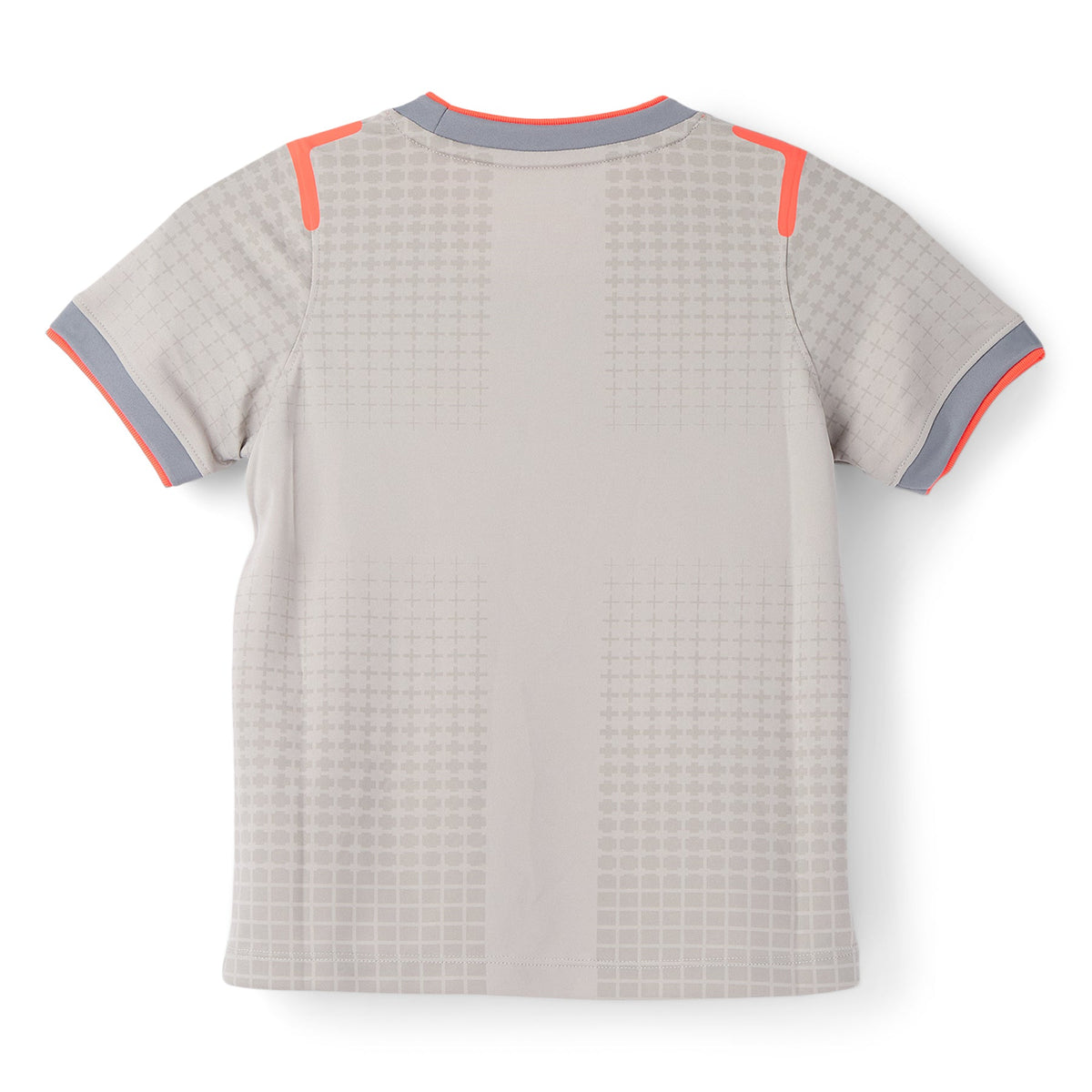 Nike x England x Palace Kids' Short-Sleeve Soccer Top (Pewter Grey/Bright Crimson) - Image 2