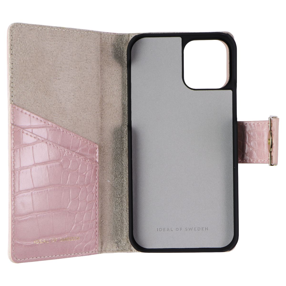 iDeal of Sweden Phone Wallet Case for Apple iPhone 12 and 12 Pro - Rose Croco - New - Image 3