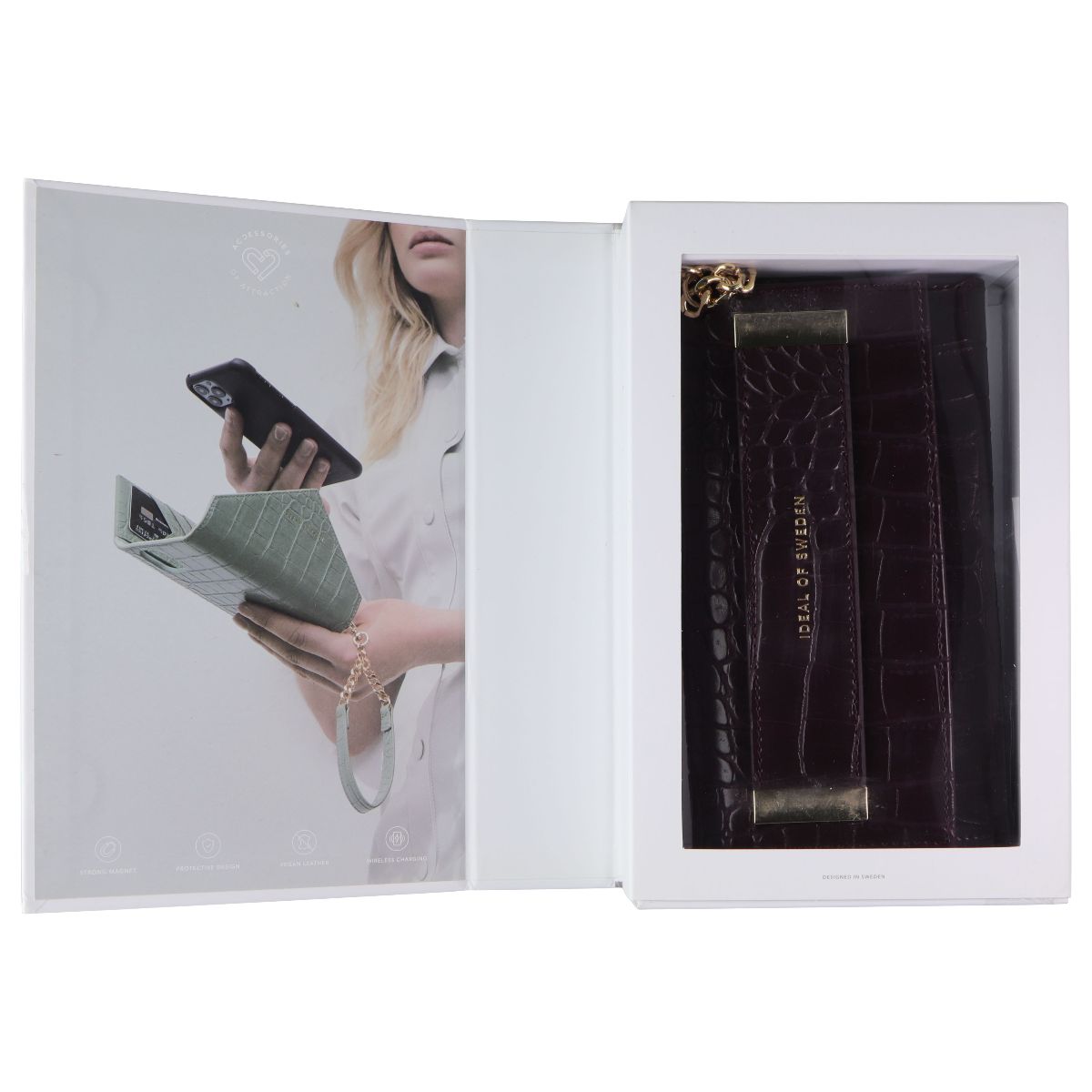 iDeal of Sweden Studio Clutch Wallet Case for Apple iPhone 12 Pro Max - Plum - New - Image 3