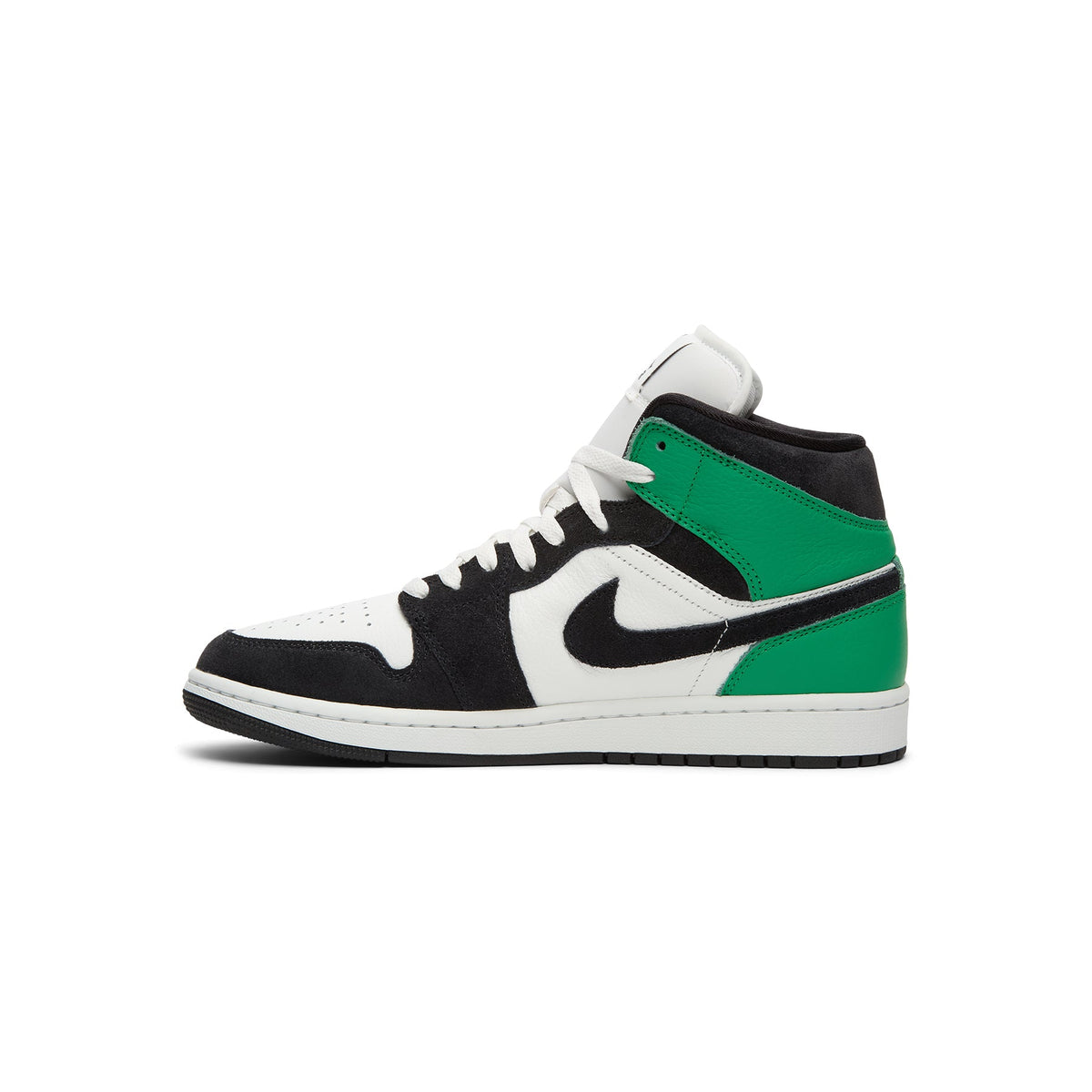 Air Jordan 1 Mid SE (Summit White/Black-Lucky Green) - Image 2