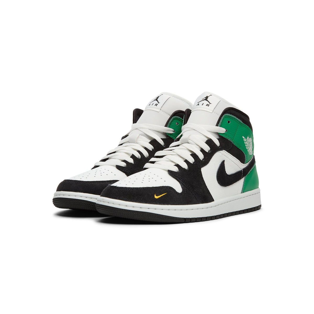 Air Jordan 1 Mid SE (Summit White/Black-Lucky Green) - Image 3