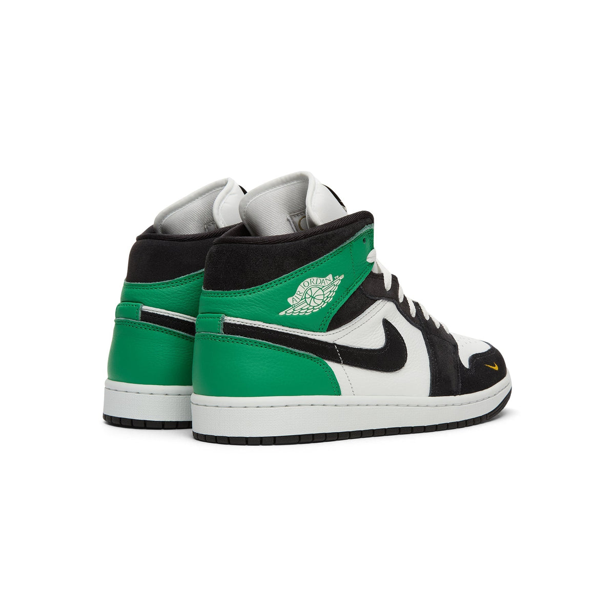 Air Jordan 1 Mid SE (Summit White/Black-Lucky Green) - Image 4