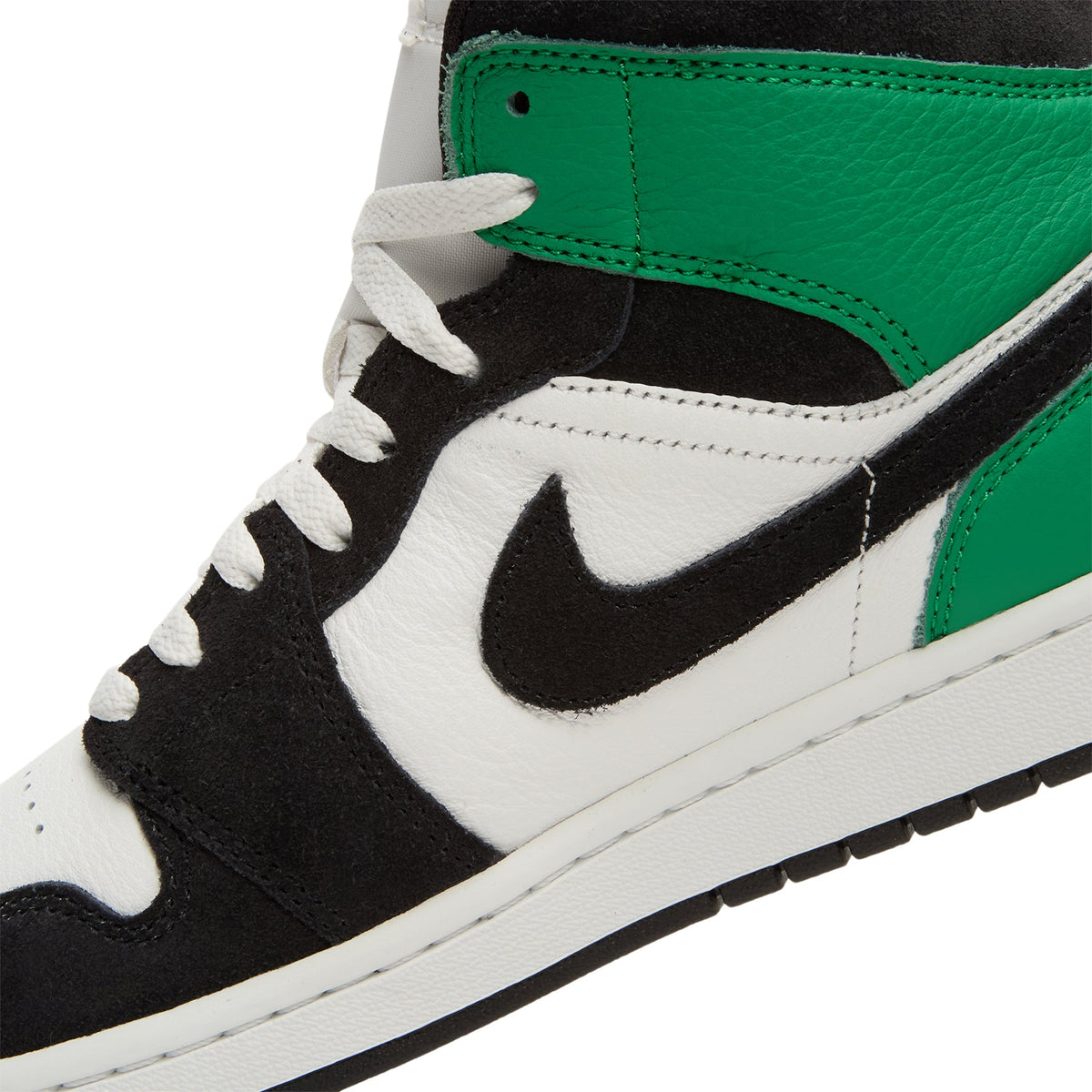 Air Jordan 1 Mid SE (Summit White/Black-Lucky Green) - Image 8