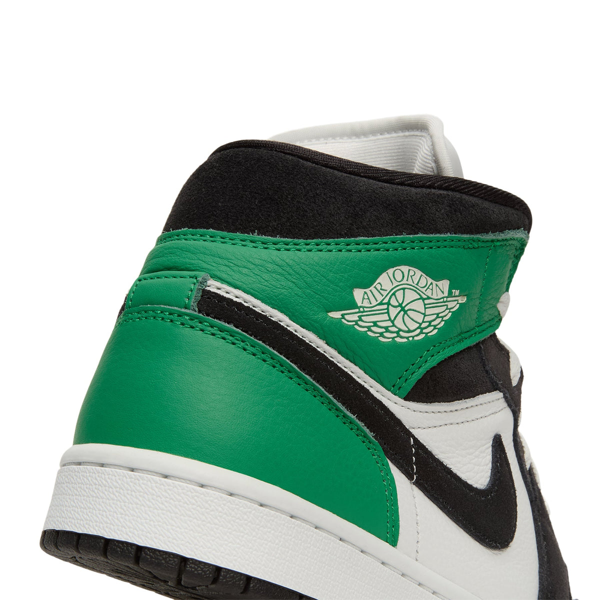 Air Jordan 1 Mid SE (Summit White/Black-Lucky Green) - Image 9