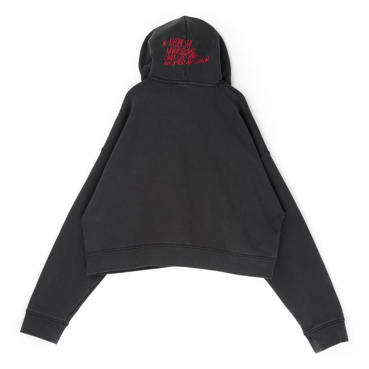 Air Jordan M J IH Crop Hoodie (Black/Ivory) - Image 2