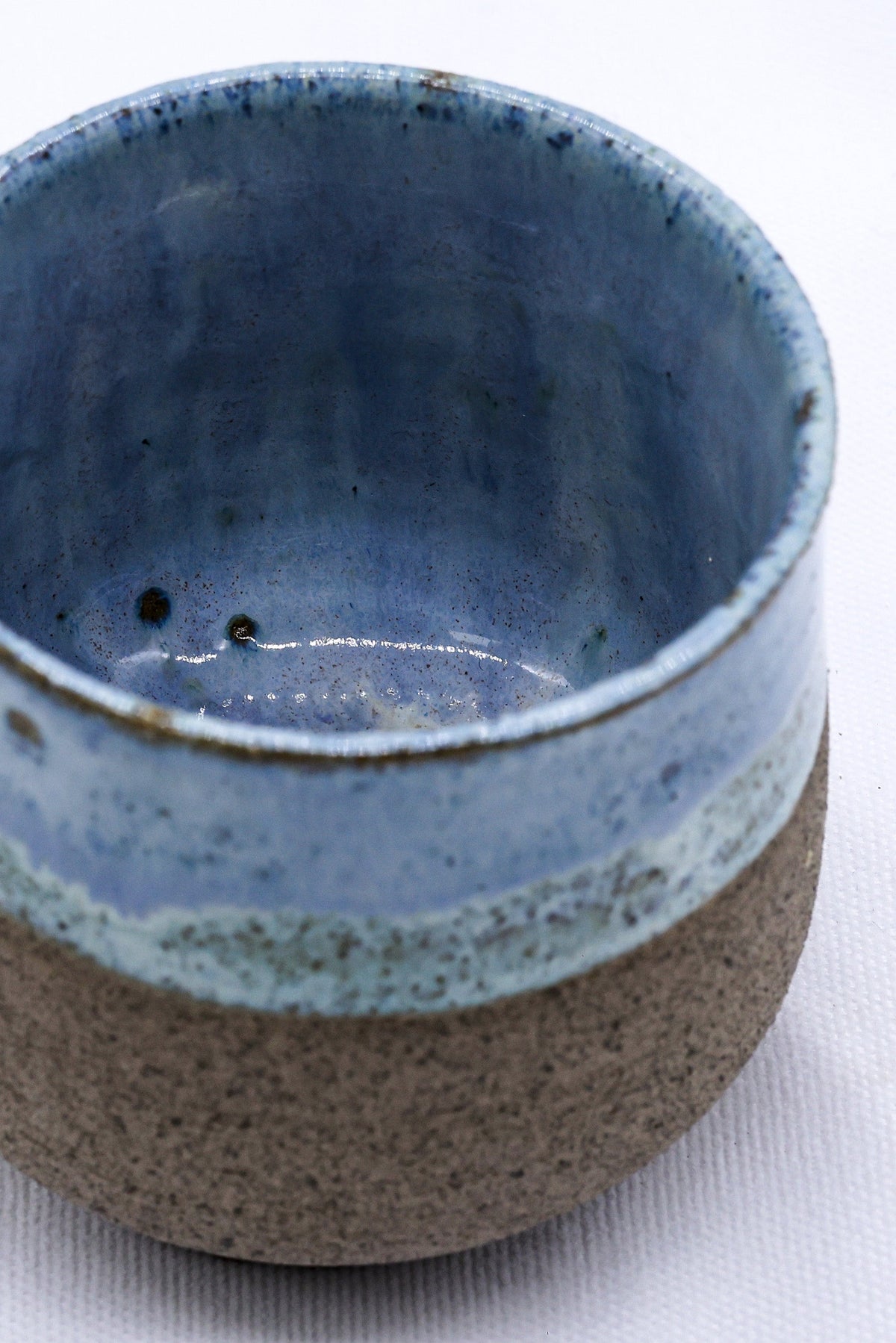 Blulume Tazza Handmade Ceramic Smoked Grey Stoneware Short Cup - Image 3
