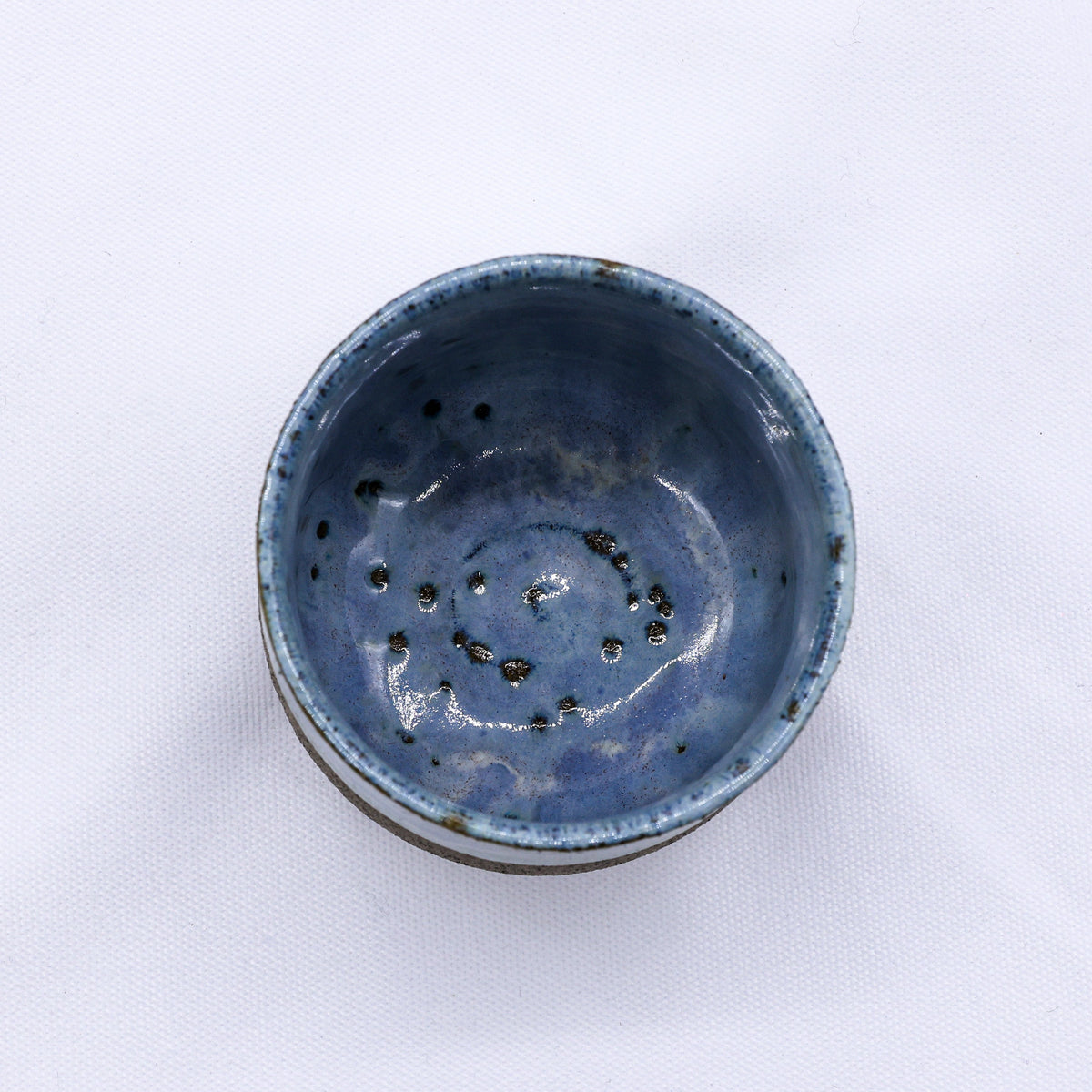 Blulume Tazza Handmade Ceramic Smoked Grey Stoneware Short Cup - Image 4