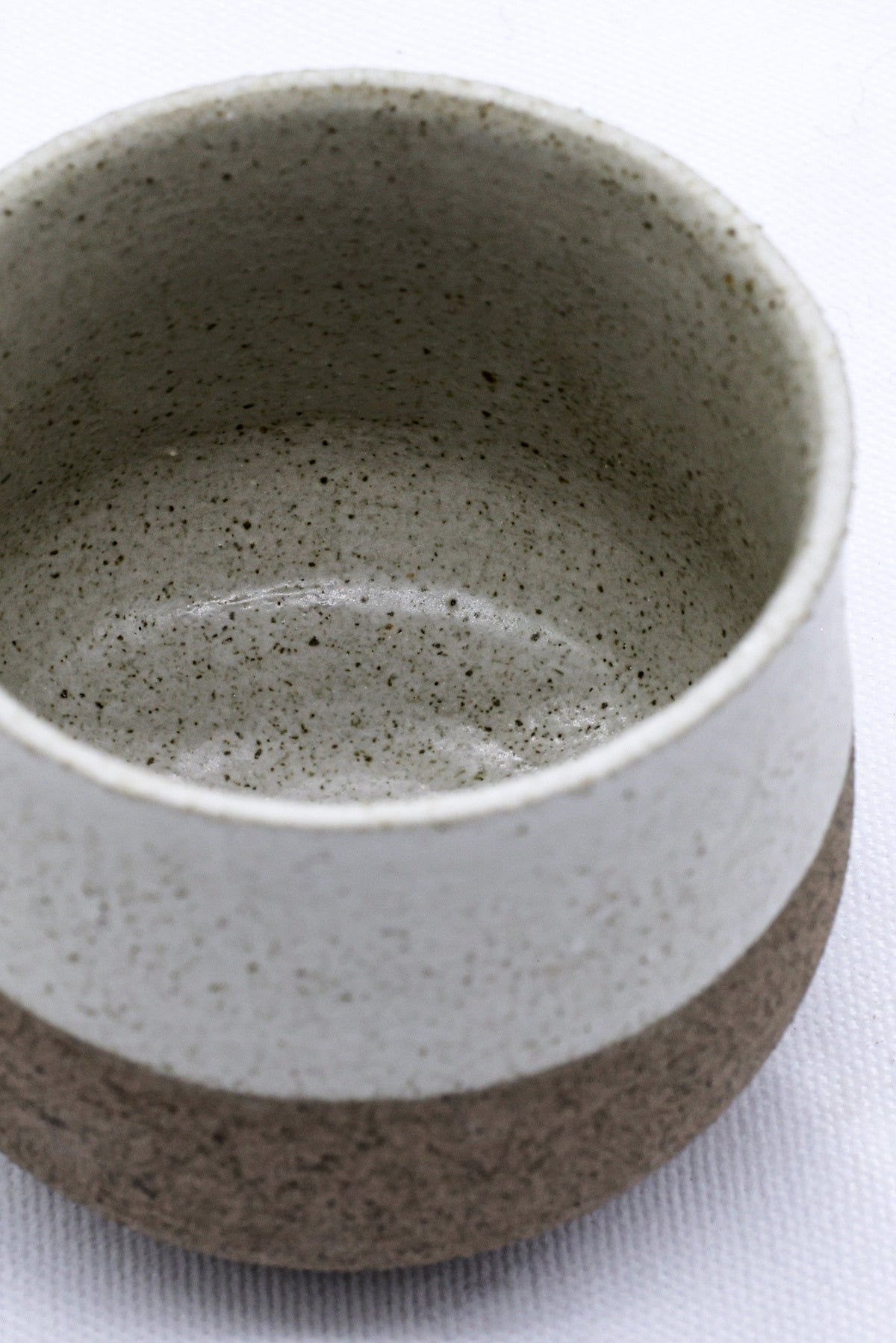 Bianca Tazza Handmade Ceramic Smoked Grey Stoneware Short Cup - Image 3