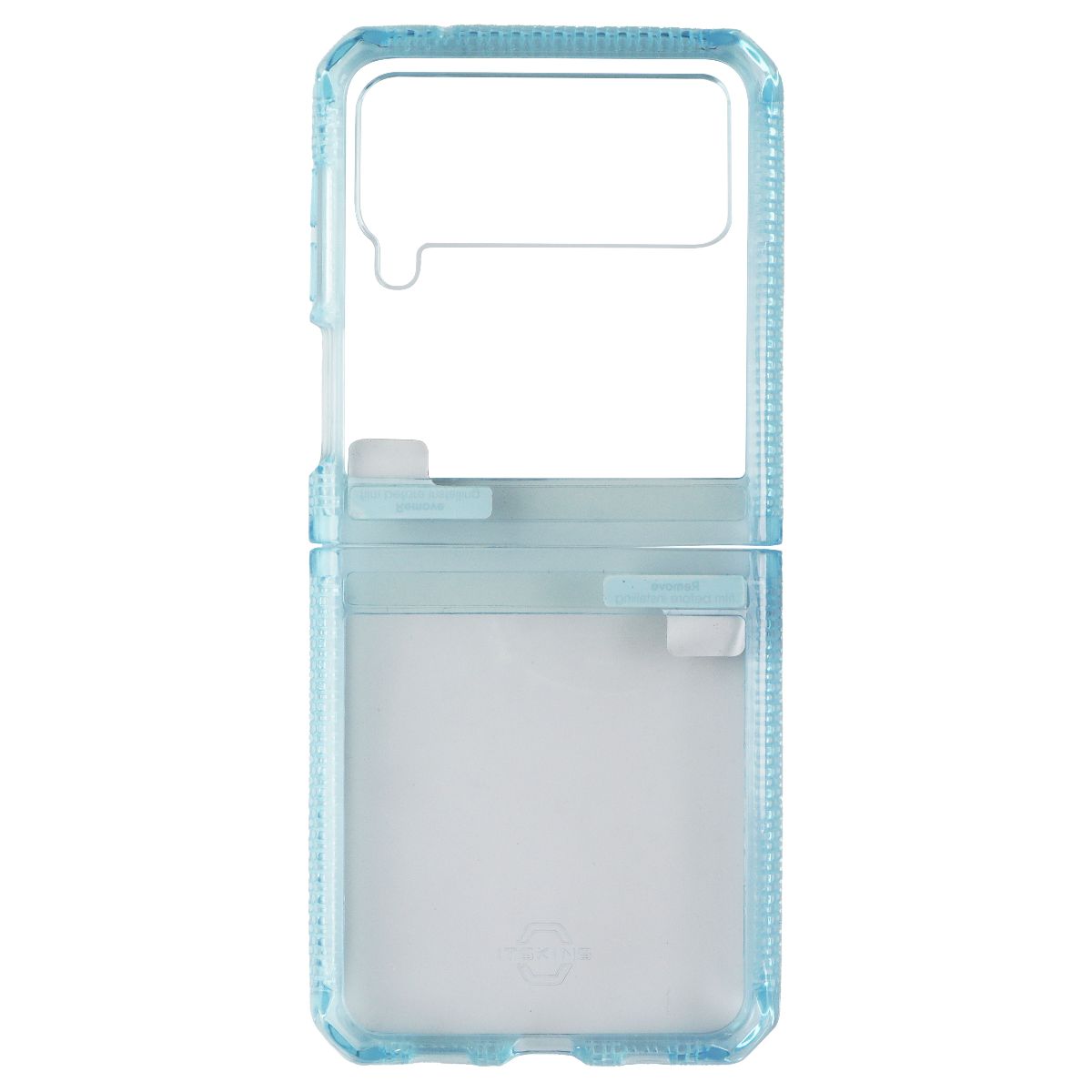 ITSKINS Hybrid // Clear Series Case for Samsung Galaxy Z Flip3 5G - Light Blue - New - Image 2
