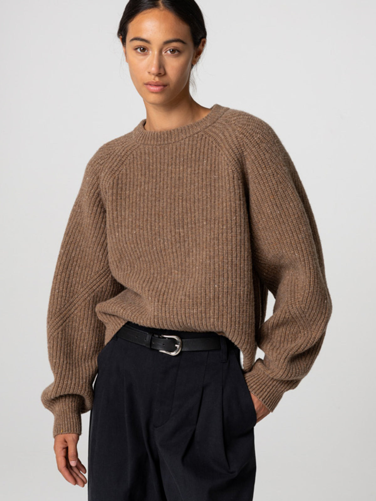 Women's Amy Powney + Finisterre Fisherman Rib Crew Neck Jumper - Image 3