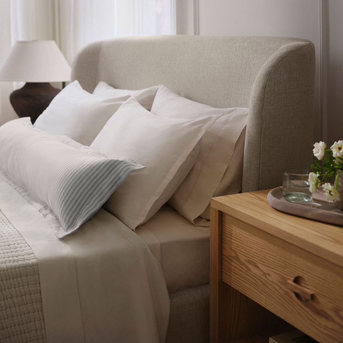 Stonewashed Organic Cotton Percale Pillowcases - Image 9