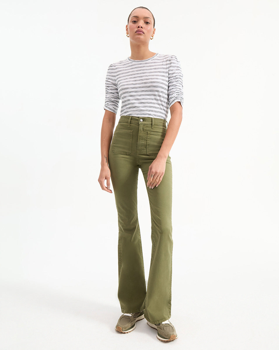 Waldorf Ruched-Sleeve T-Shirt - Image 2