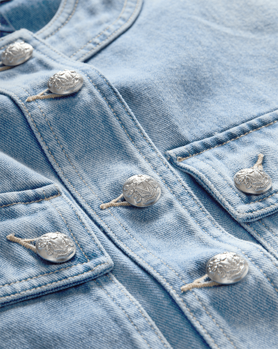 Elias Short Sleeve Denim Jacket - Image 3