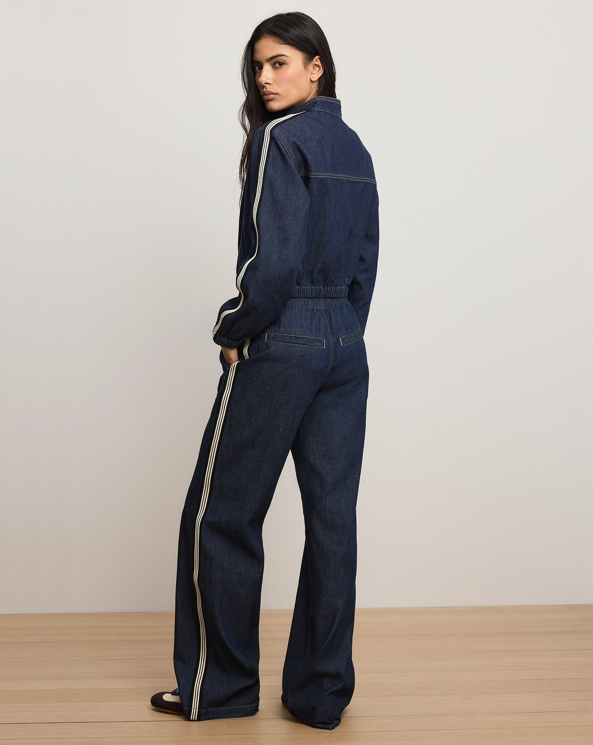 Gigi Denim Track Jacket - Image 4