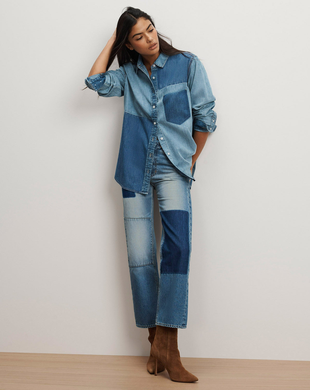 Dalma Denim Button-Down Shirt - Image 2