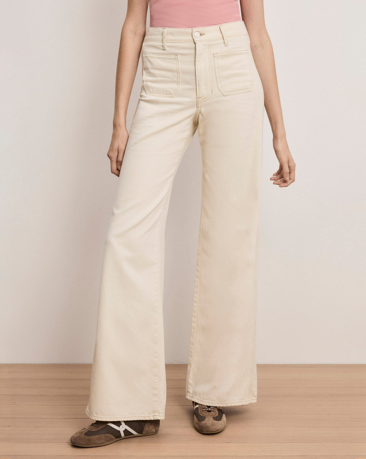 Kasey Patch-Pocket Wide-Leg Jean - Image 2