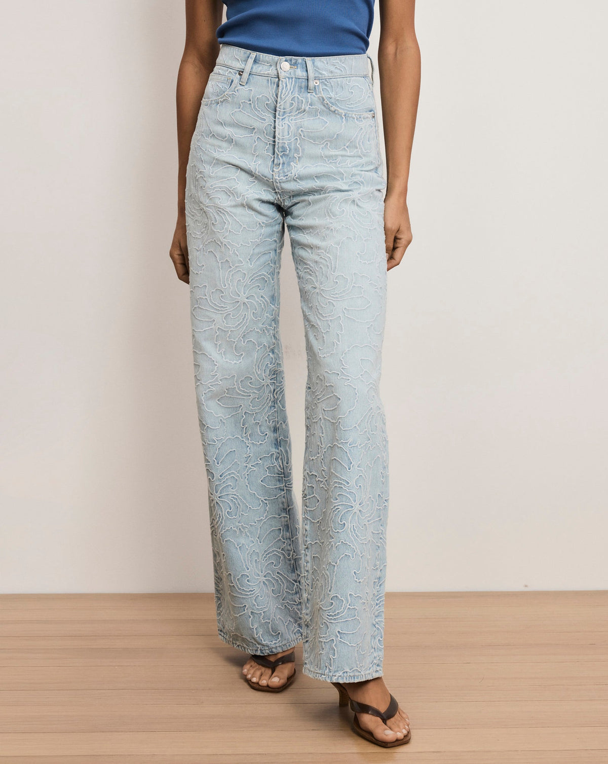 Taylor Embroidered Wide-Leg Jean - Image 2