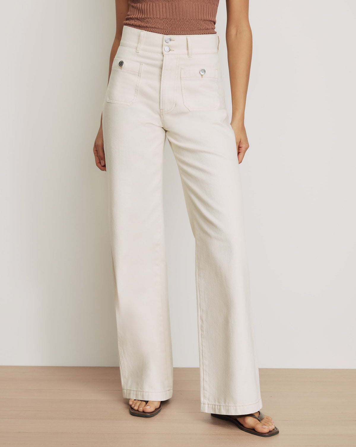 Taylor Patch-Pocket Wide-Leg Jean - Image 3