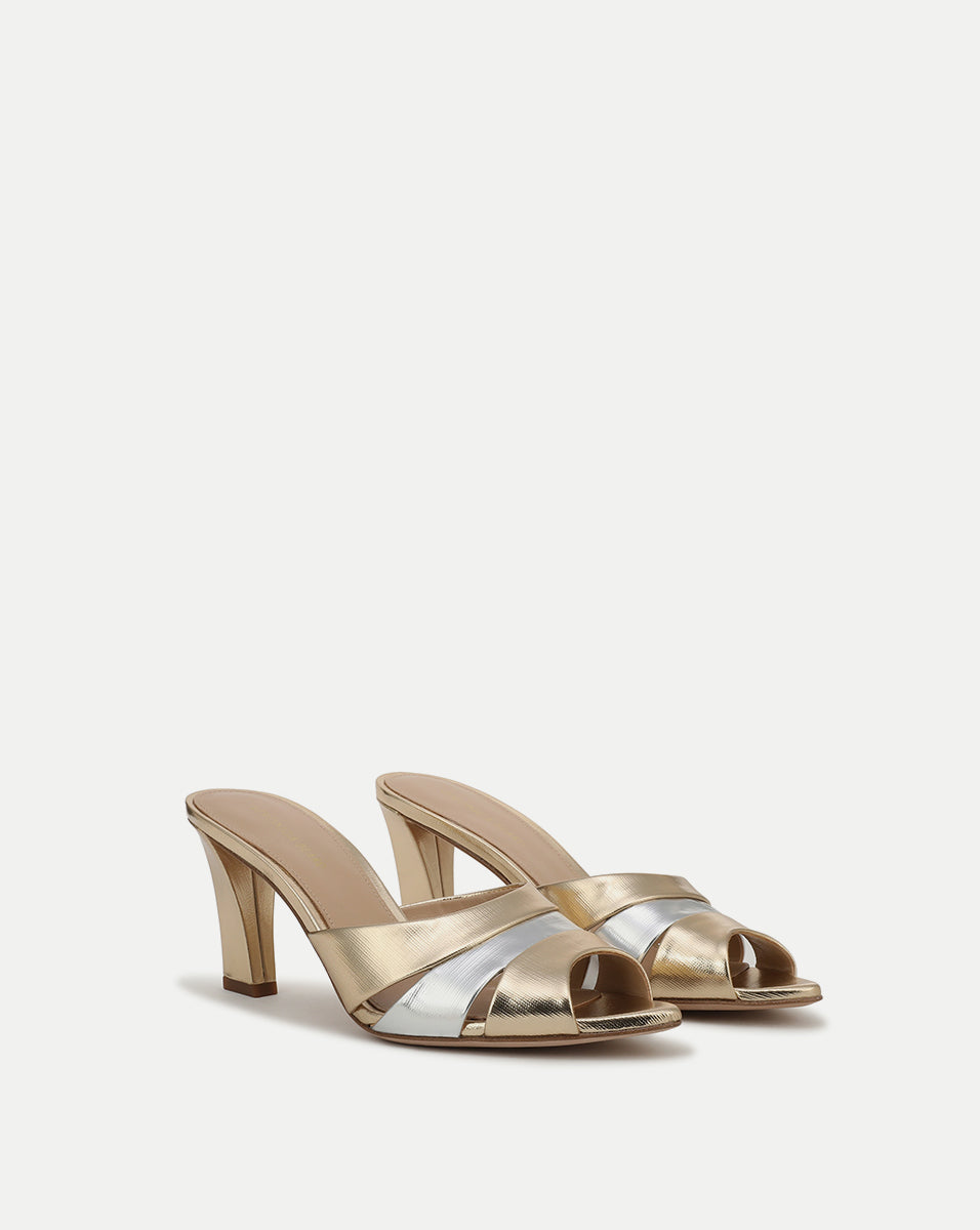 Cassiel Metallic Slide Sandal - Image 3