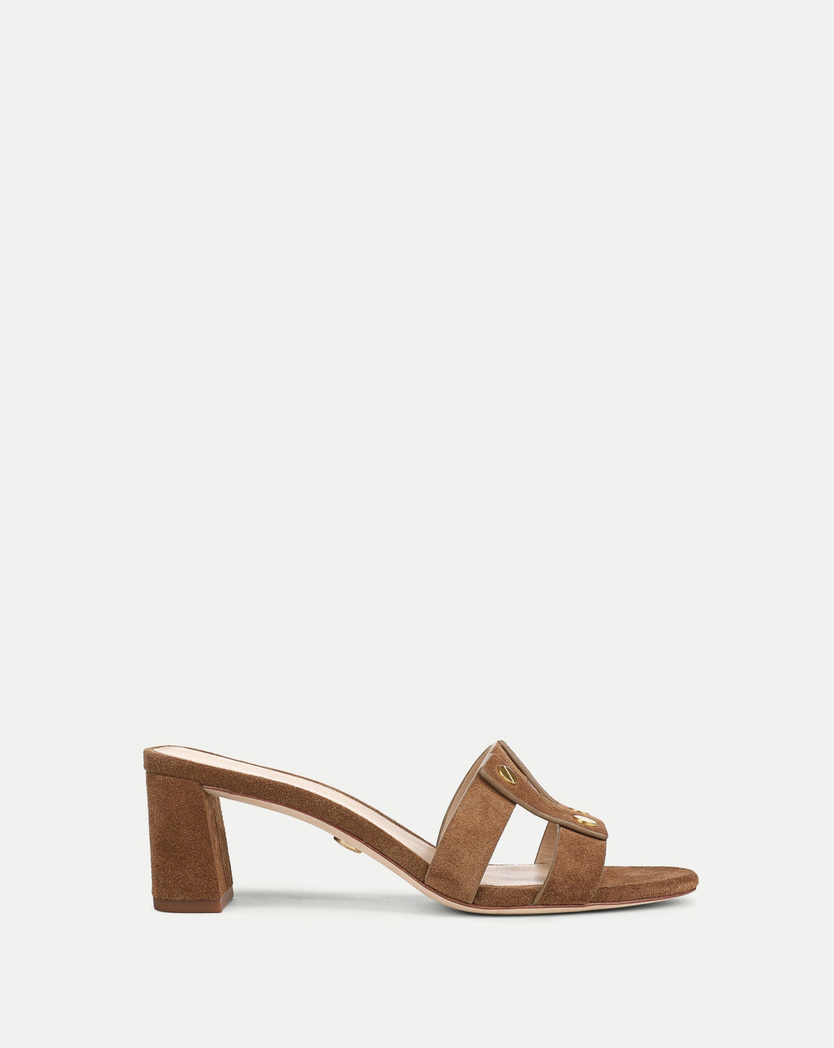 Via Suede Mid-Heel Sandal - Image 3