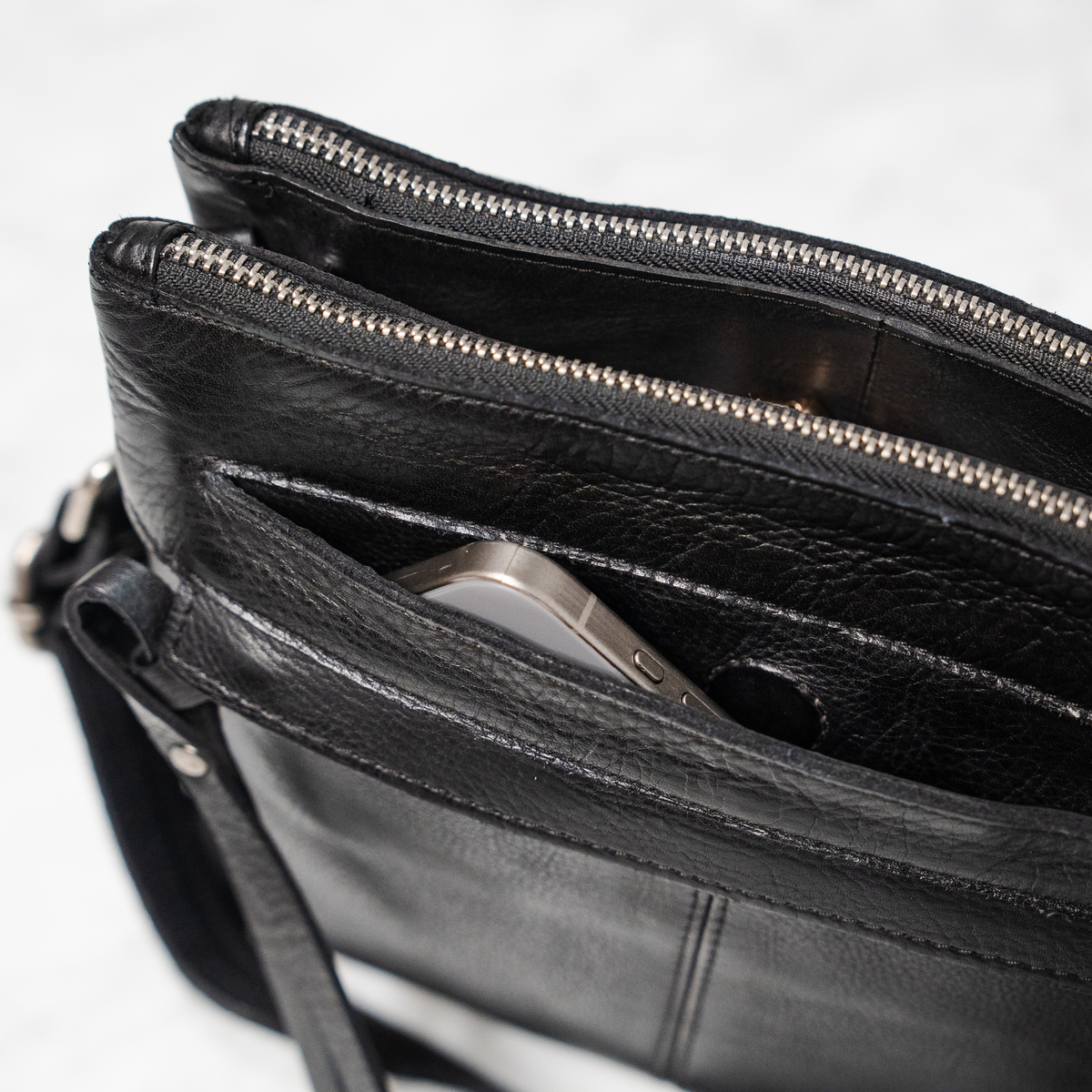 Jett Leather Crossbody - Image 10
