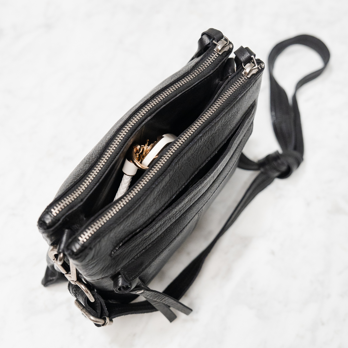 Jett Leather Crossbody - Image 9