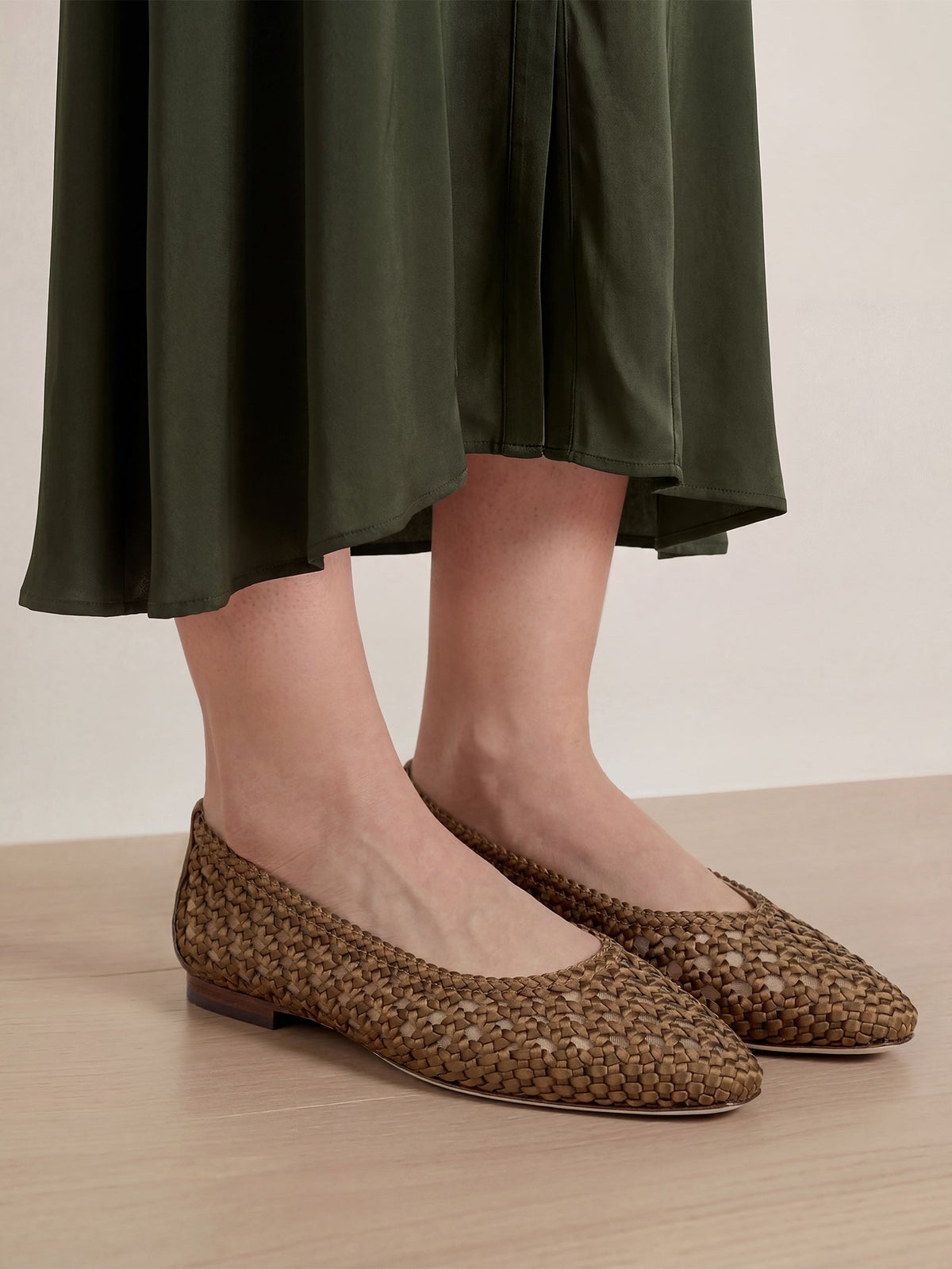 Cienna Woven Satin Flat - Image 2