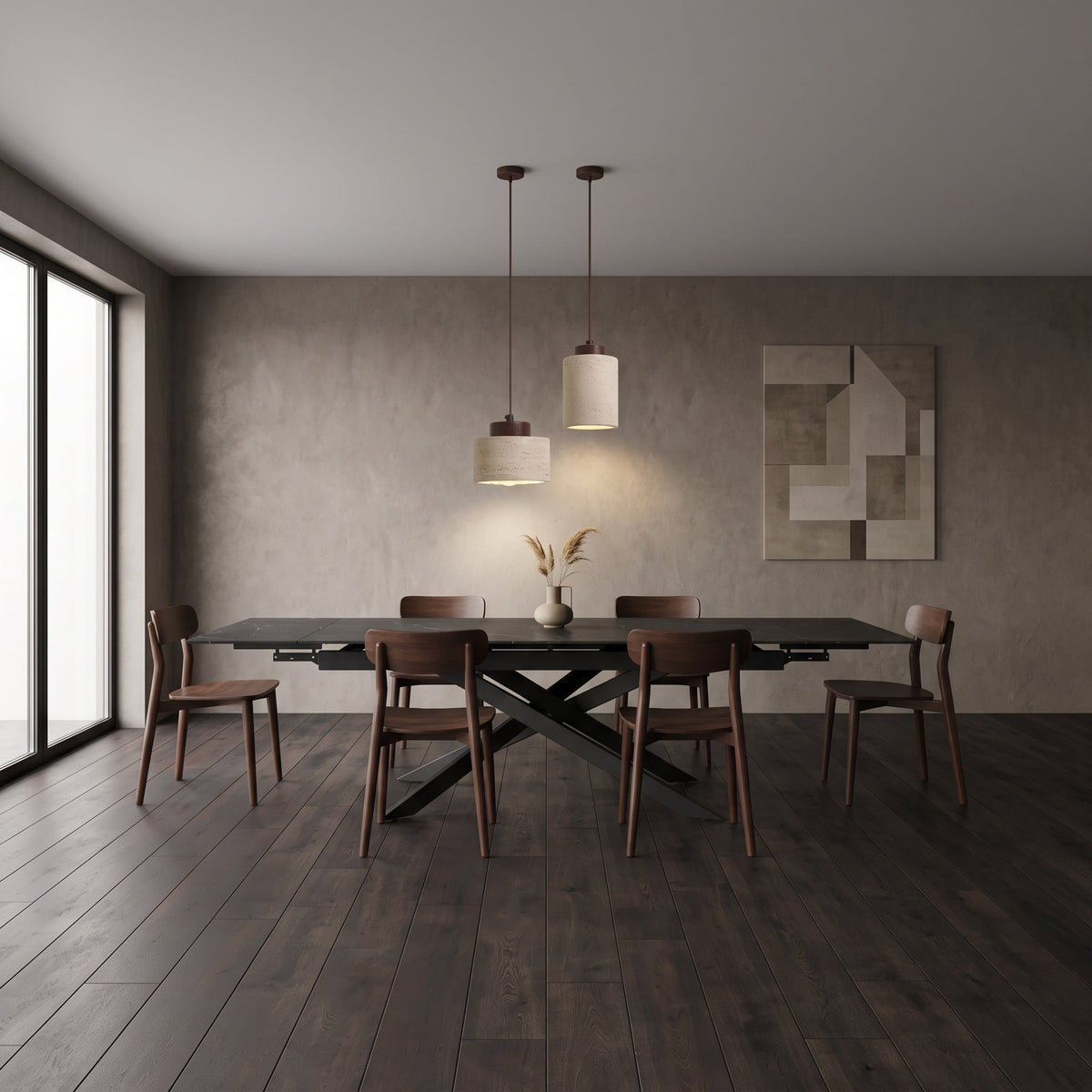 Kanso Sintered Stone Extending Dining Table - Image 4