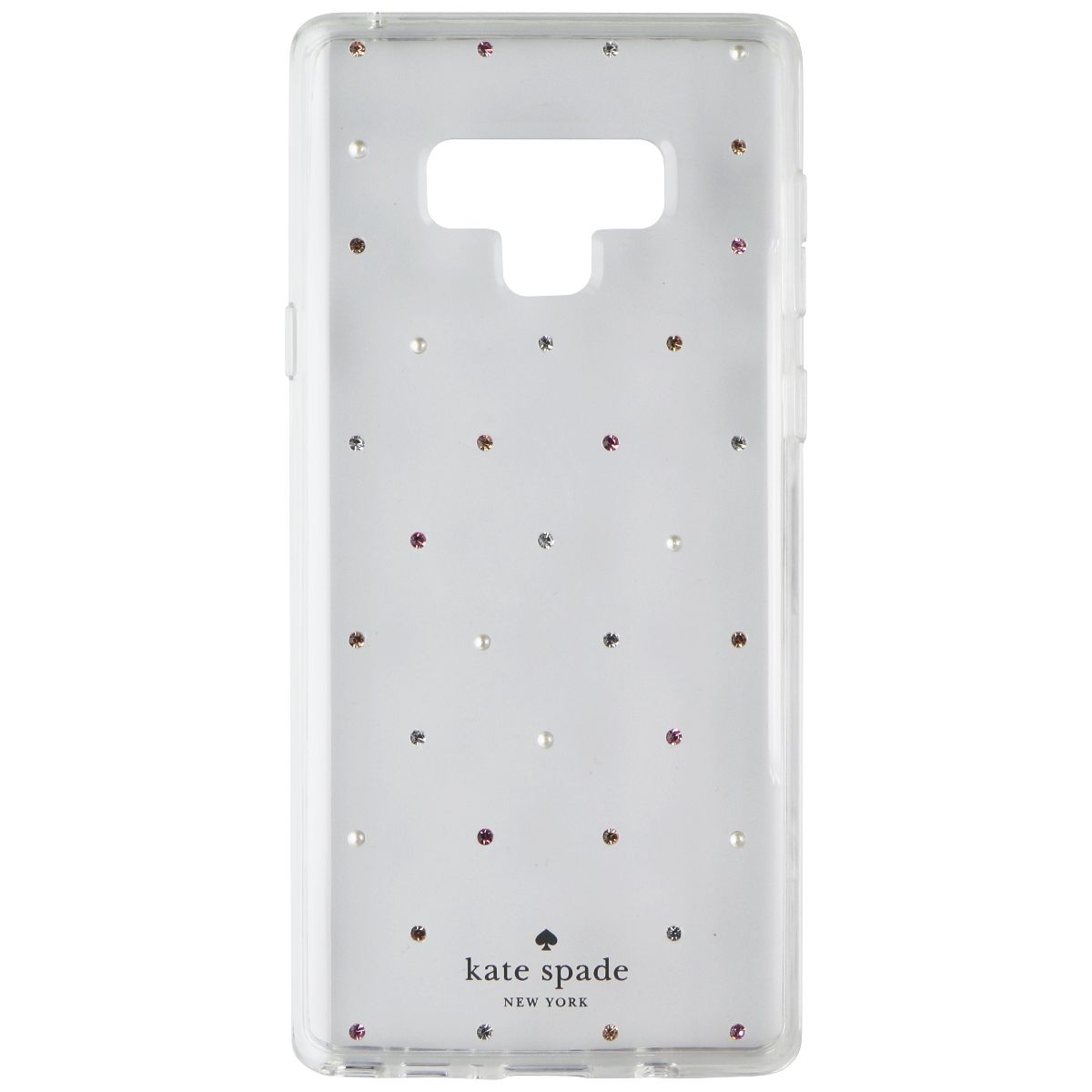Kate Spade Hardshell Case for Samsung Galaxy Note9 - Clear with Pin Dot Gems - New - Image 2
