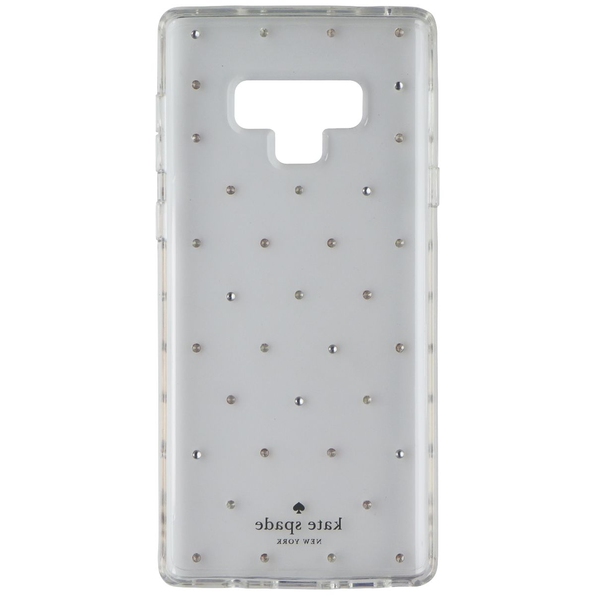 Kate Spade Hardshell Case for Samsung Galaxy Note9 - Clear with Pin Dot Gems - New - Image 3