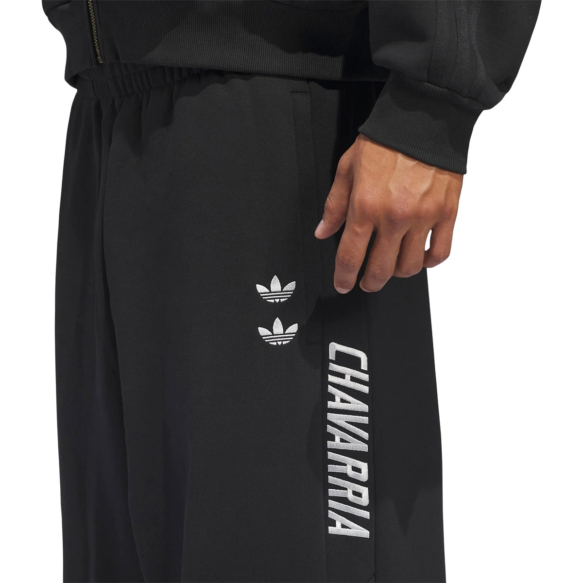 Adidas x Willy Chavarria Logo Sweatpant (Black) - Image 3