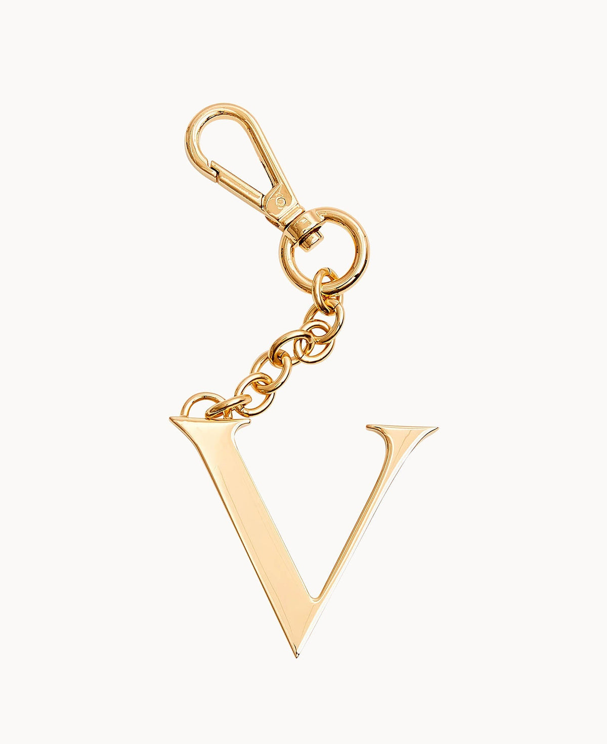 Monogram Pendant Key Chain - V