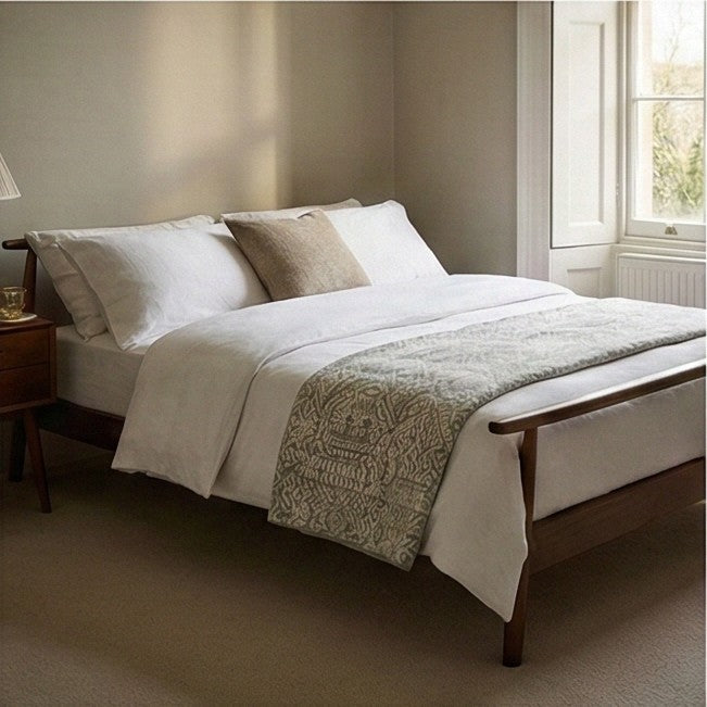 Oslo Mid-Century Modern Tufted Sofa Bed - Oatmeal - Image 2